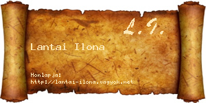 Lantai Ilona névjegykártya
