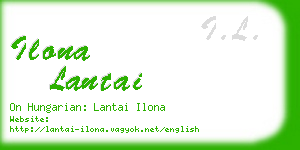 ilona lantai business card
